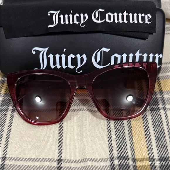 Juicy Couture Burgundy Sunglasses - Picture 1 of 4